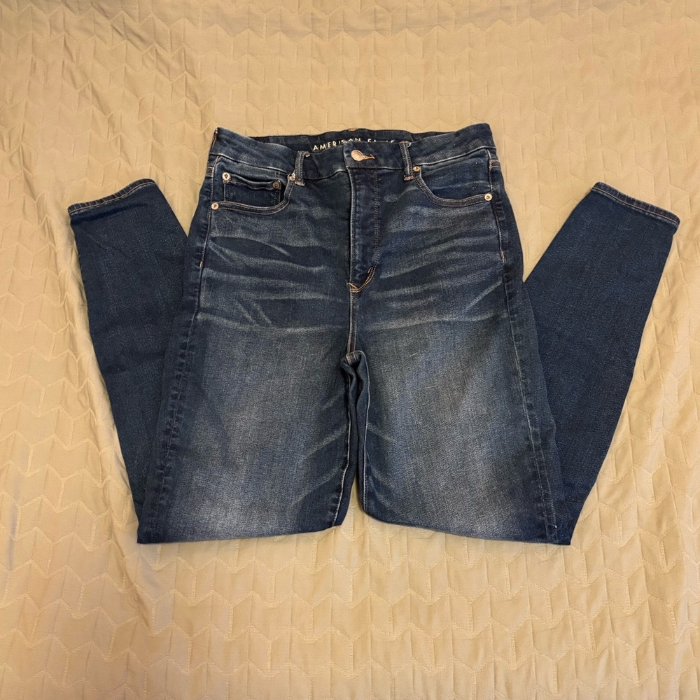 American Eagle curvy super hi-rise jegging - Size 12 regular / darker wash